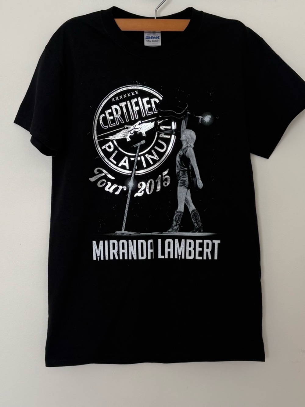 Miranda Lambert 2015 Tour Shirt Certified Platinum Concert Tee Small Black